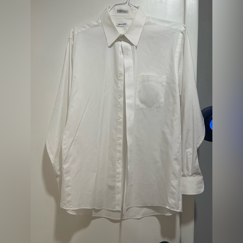 Men’s Pierre Cardin White Dress Shirt - 16 1/2